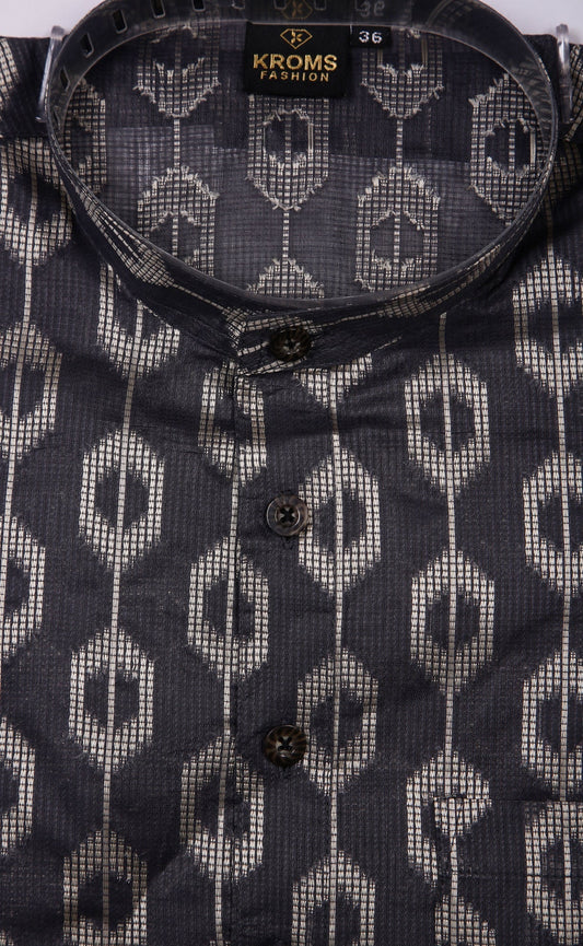 Kroms fashion men designer kurta Black kromsFashion