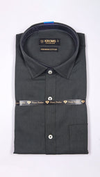 Kroms fashion men shirt Black kromsFashion