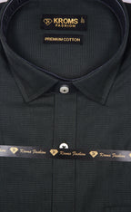 Kroms fashion men shirt Black kromsFashion