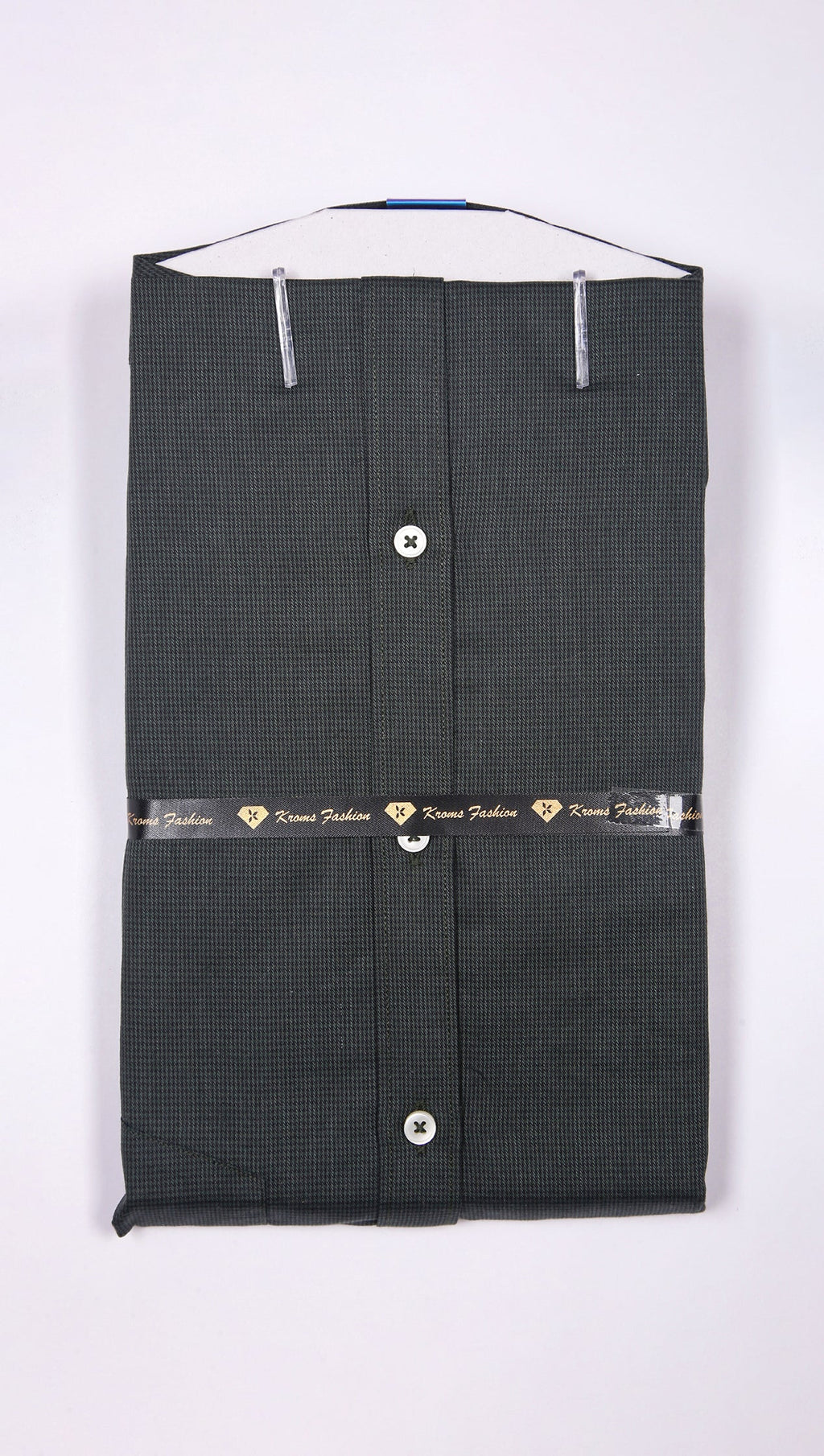 Kroms fashion men shirt Light Blue Gray kromsFashion