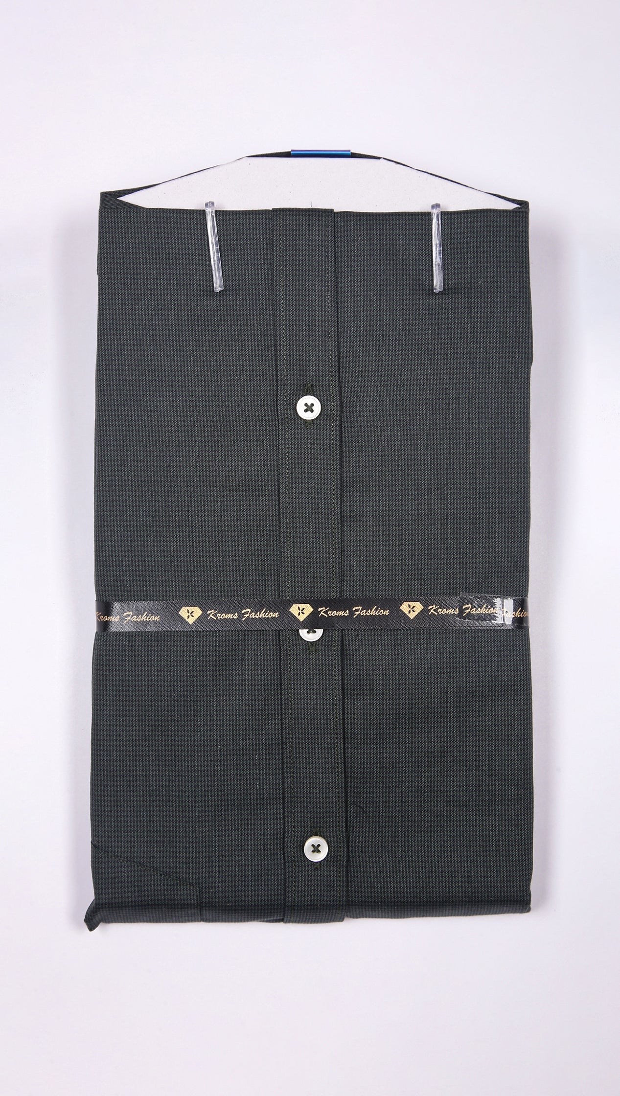 Kroms fashion men shirt Light Blue Gray kromsFashion