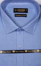 Kroms Fashion Men Shirt Sky Blue Color kromsFashion