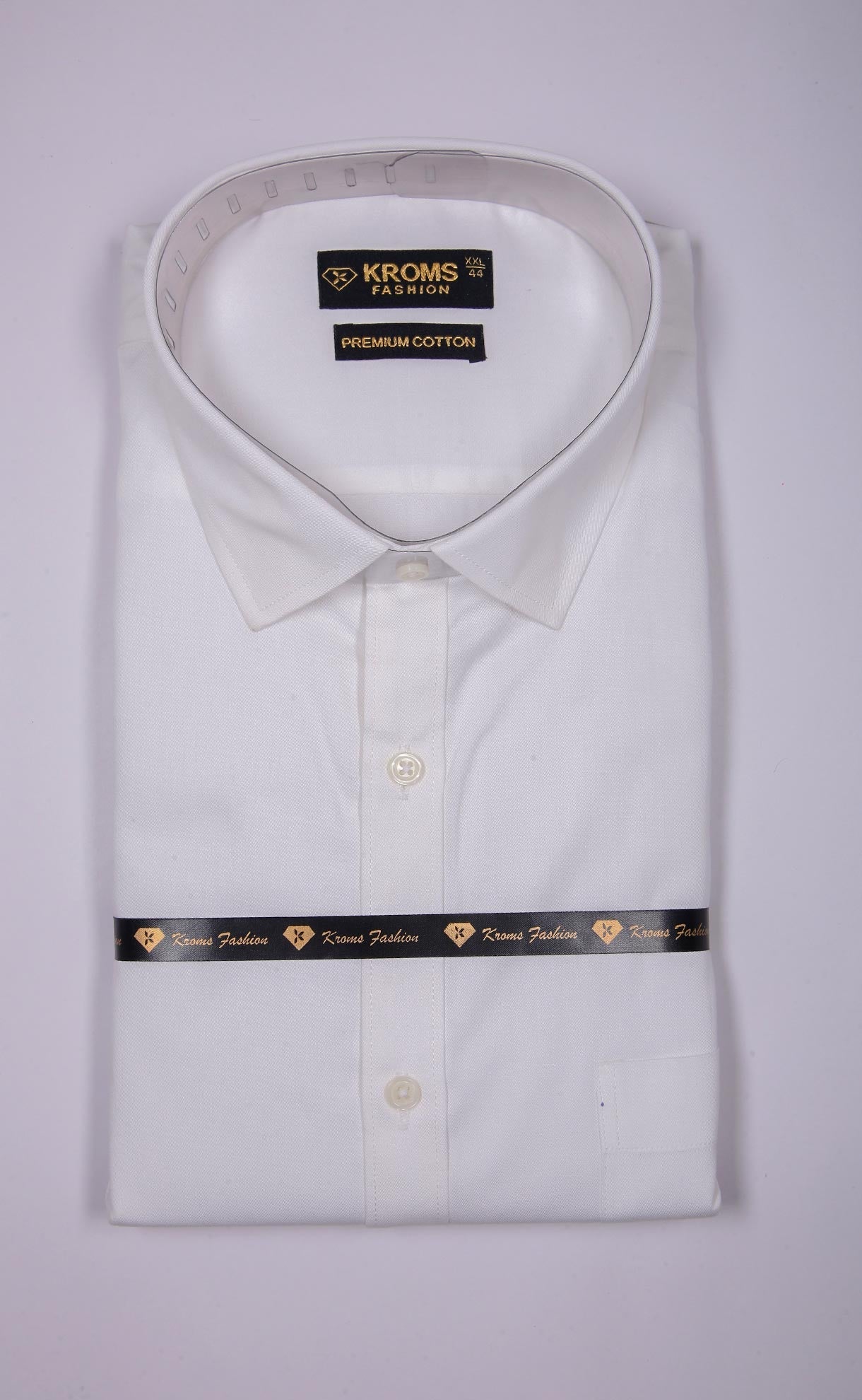 Kroms fashion men shirt White Color kroms fashion