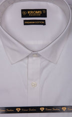 Kroms fashion men shirt White Color kroms fashion