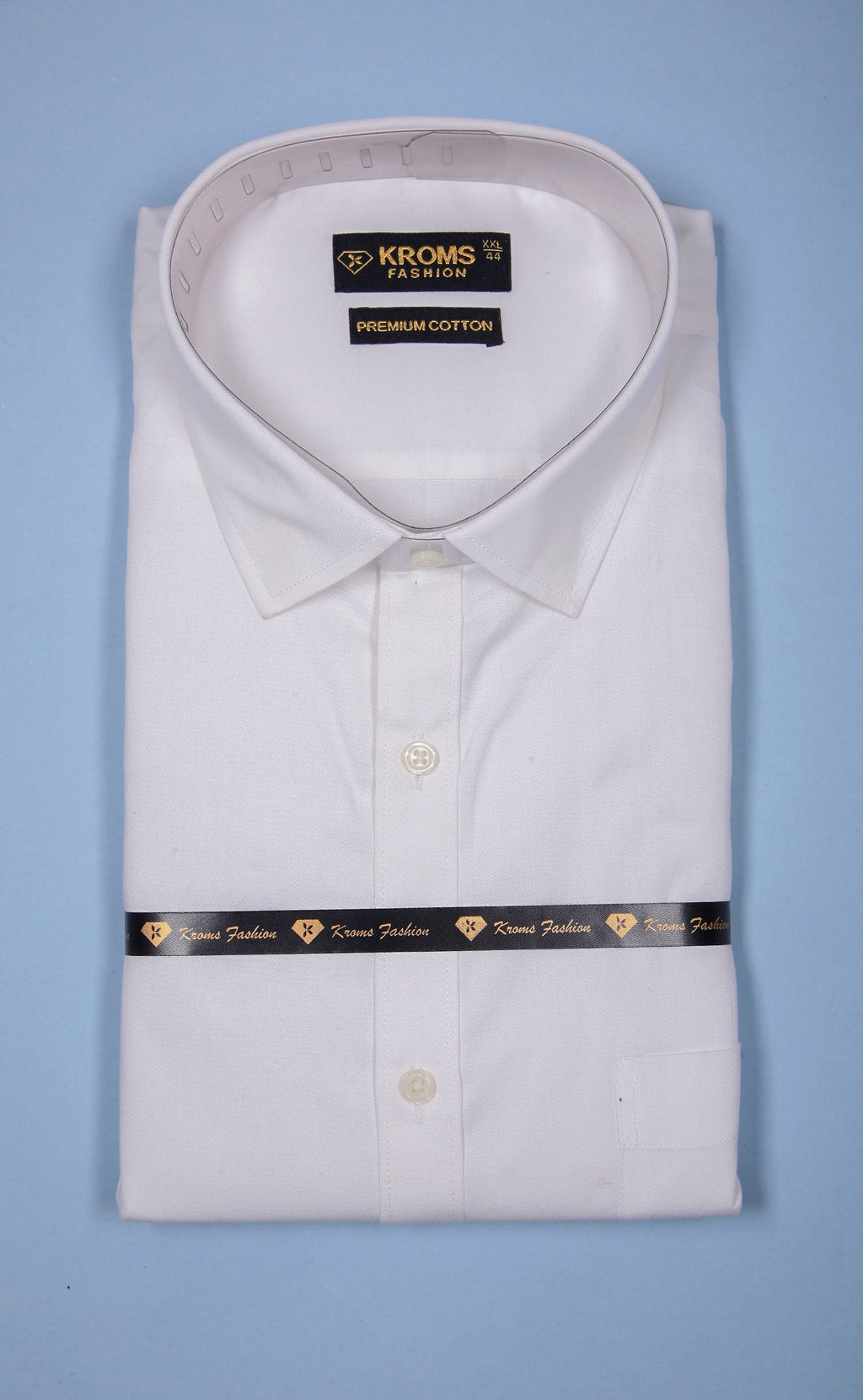 Kroms fashion men shirt White Color kroms fashion