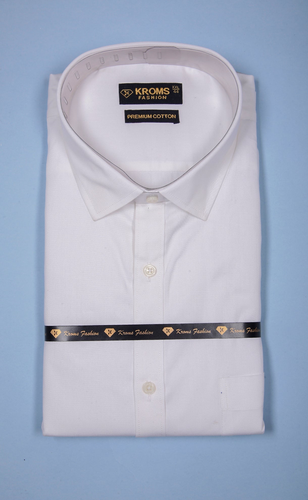 Kroms fashion men shirt White Color kroms fashion