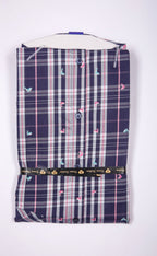 kroms fashion men shirts Black Purple checked kroms fashion