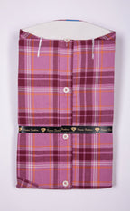 kroms fashion men shirts Purple checked kromsFashion