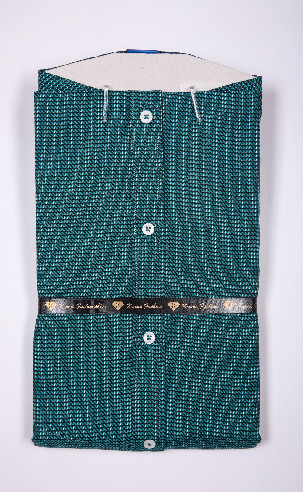 Kroms fashion men shirt Bottle Green Color kroms fashion