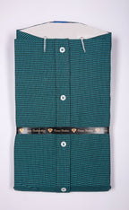 Kroms fashion men shirt Bottle Green Color kroms fashion