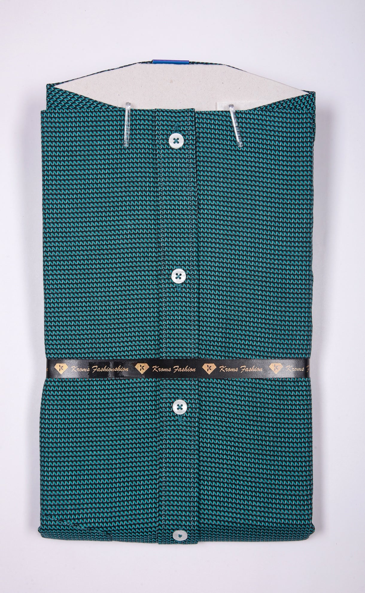 Kroms fashion men shirt Bottle Green Color kroms fashion