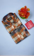 Kroms fashion men shirt Multichecked kroms fashion