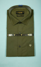 Kroms fashion men shirt Mehandi Green Color kroms fashion