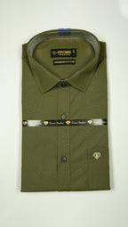 Kroms fashion men shirt Mehandi Green Color kroms fashion