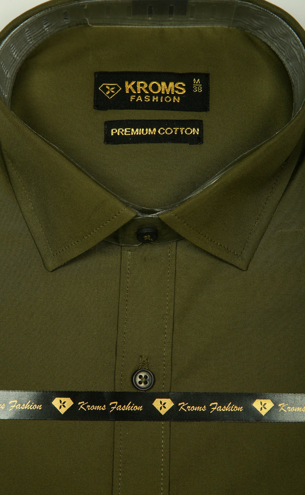 Kroms fashion men shirt Mehandi Green Color kroms fashion