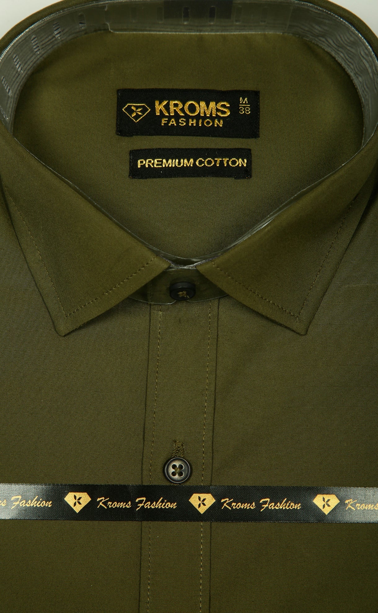 Kroms fashion men shirt Mehandi Green Color kroms fashion