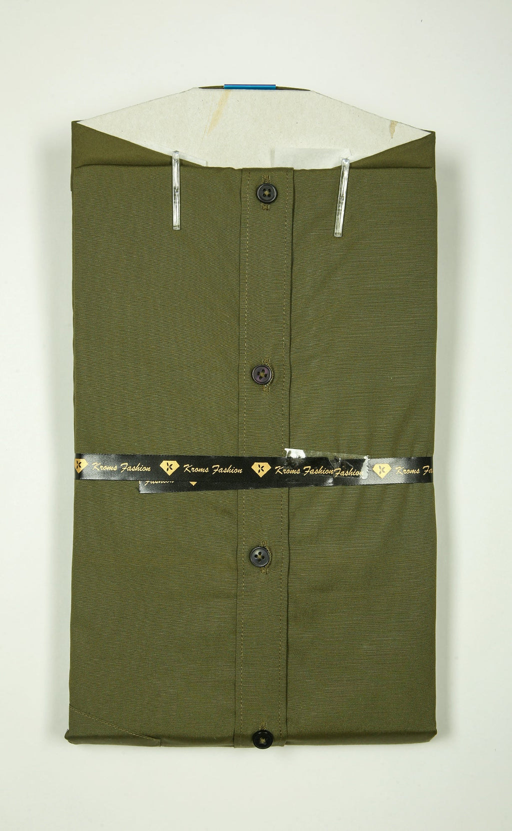 Kroms fashion men shirt Mehandi Green Color kroms fashion