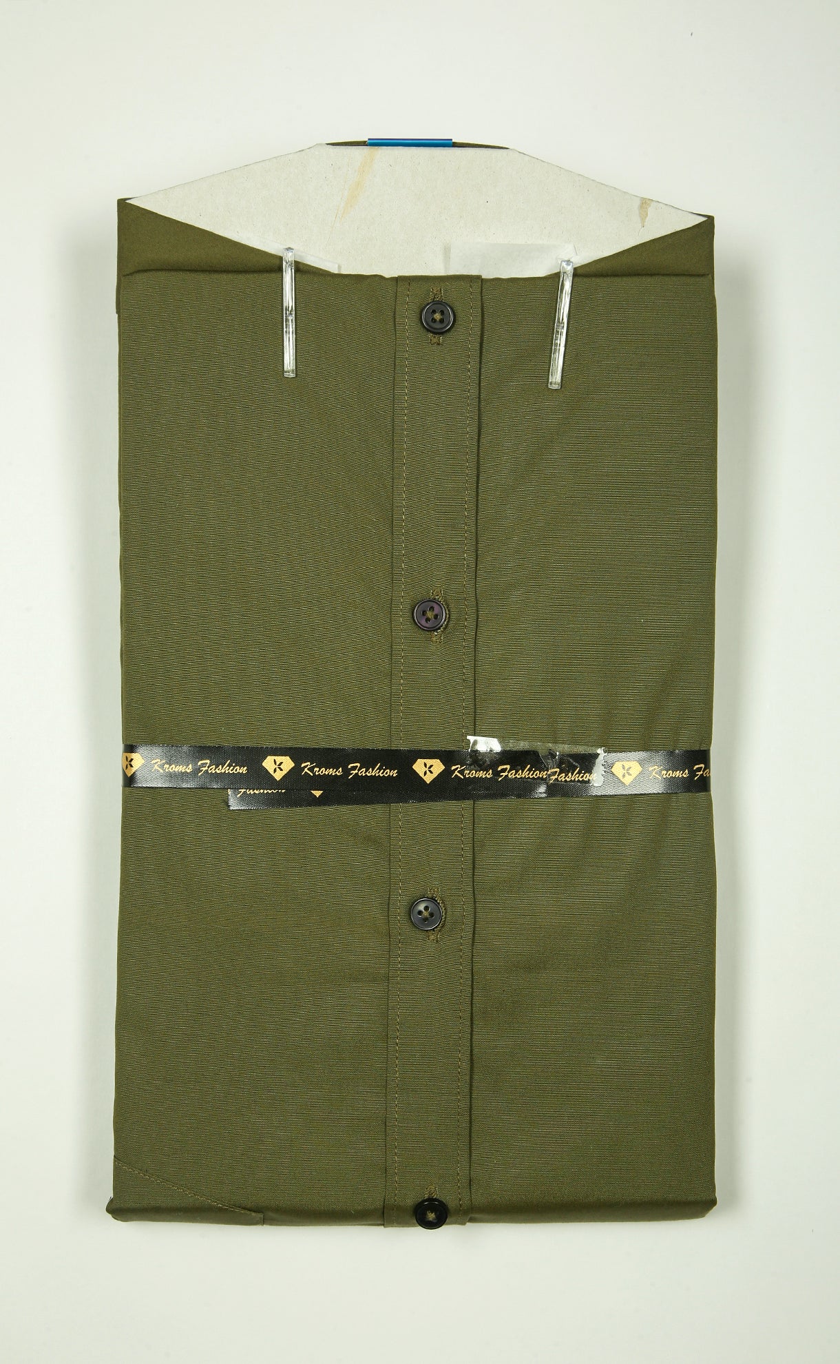 Kroms fashion men shirt Mehandi Green Color kroms fashion