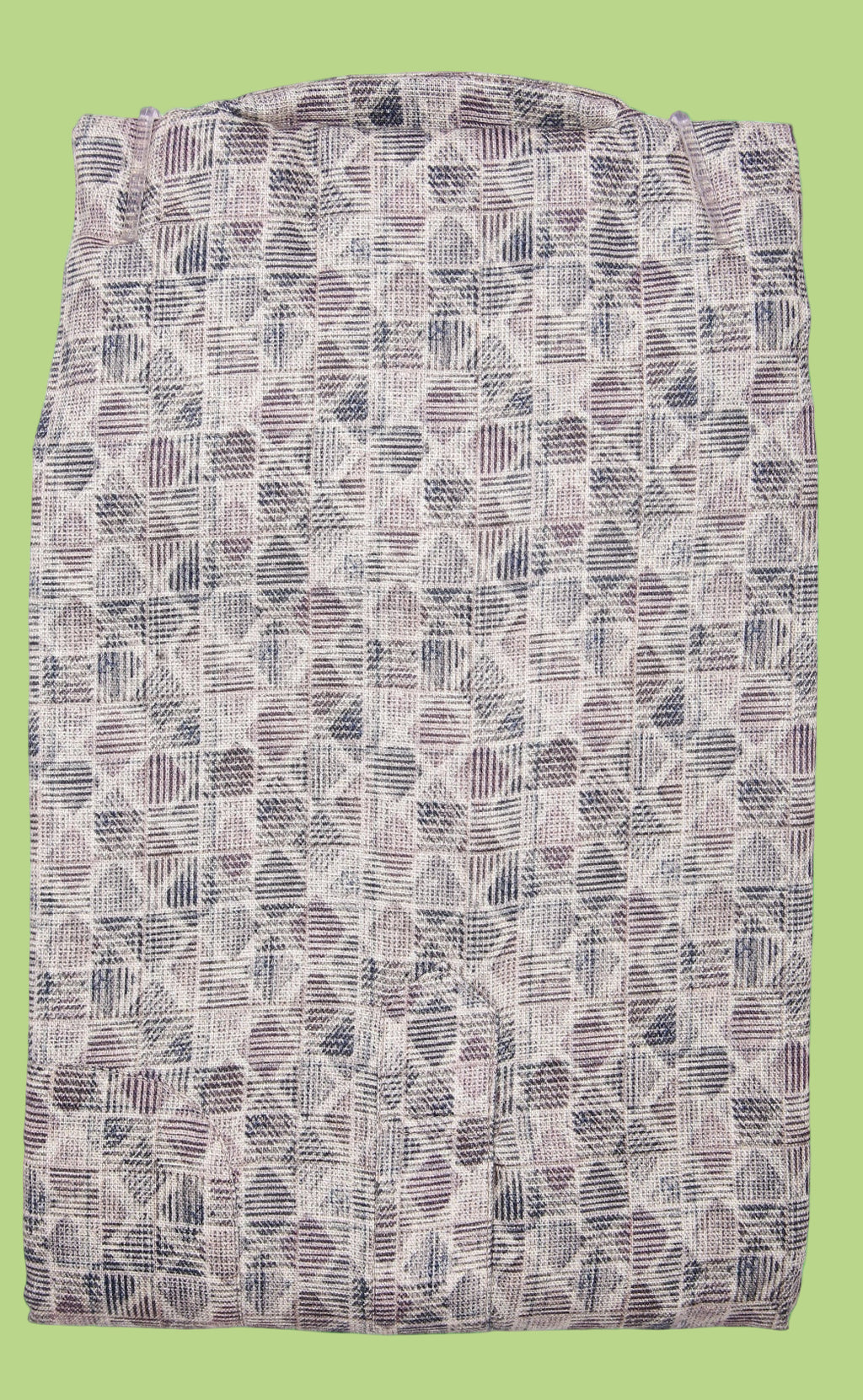 Kroms fashion men digital printed kurta off white with black geometrical shape kroms fashion