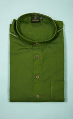 Kroms fashiom men plain kurta Green kroms fashion