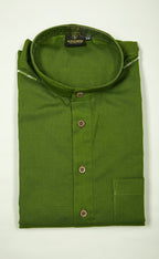 Kroms fashiom men plain kurta Green kroms fashion