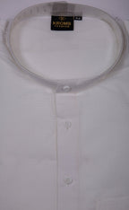 Kroms fashion men plain kurta White kroms fashion