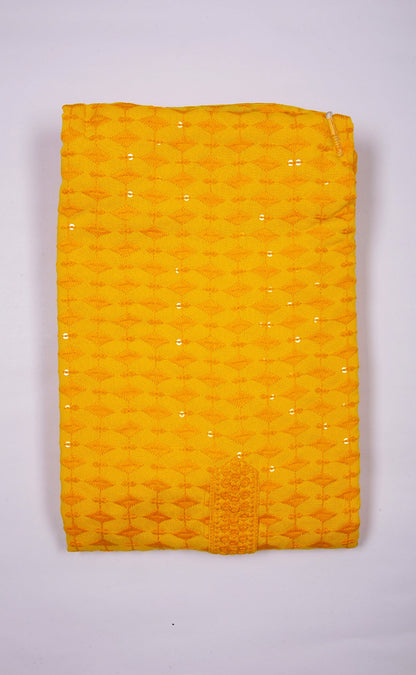Kroms Fashion Sequin Men Kurta Yellow kromsFashion