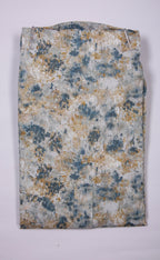 Kroms fashion men digital printed light yellow and blue kurta kromsFashion