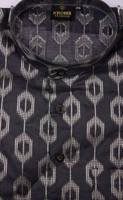 Kroms fashion men designer kurta Black kromsFashion