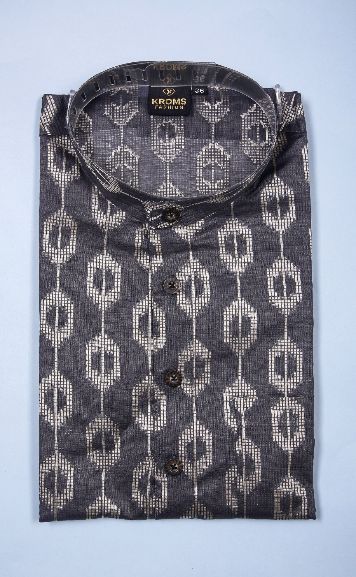 Kroms fashion men designer kurta Black kromsFashion