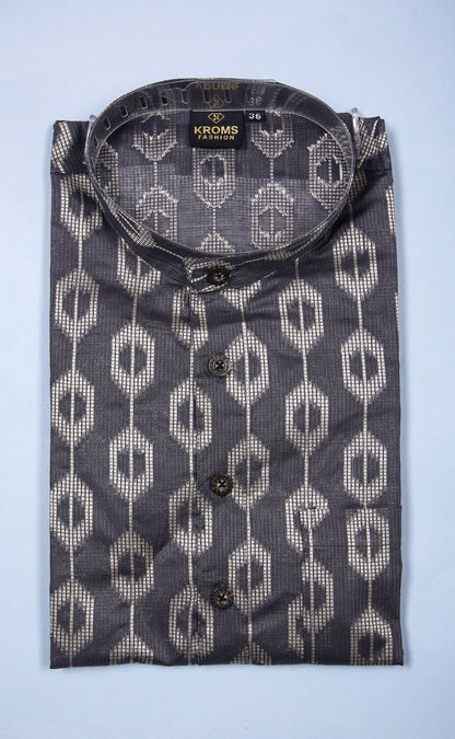 Kroms fashion men designer kurta Black kromsFashion