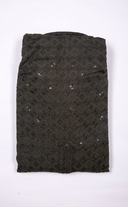 Kroms fashion men sequin kurta Mehandi kromsFashion