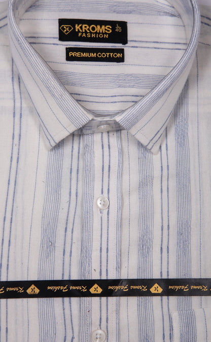 Kroms Fashion Men Shirt Wave Printed kroms fashion