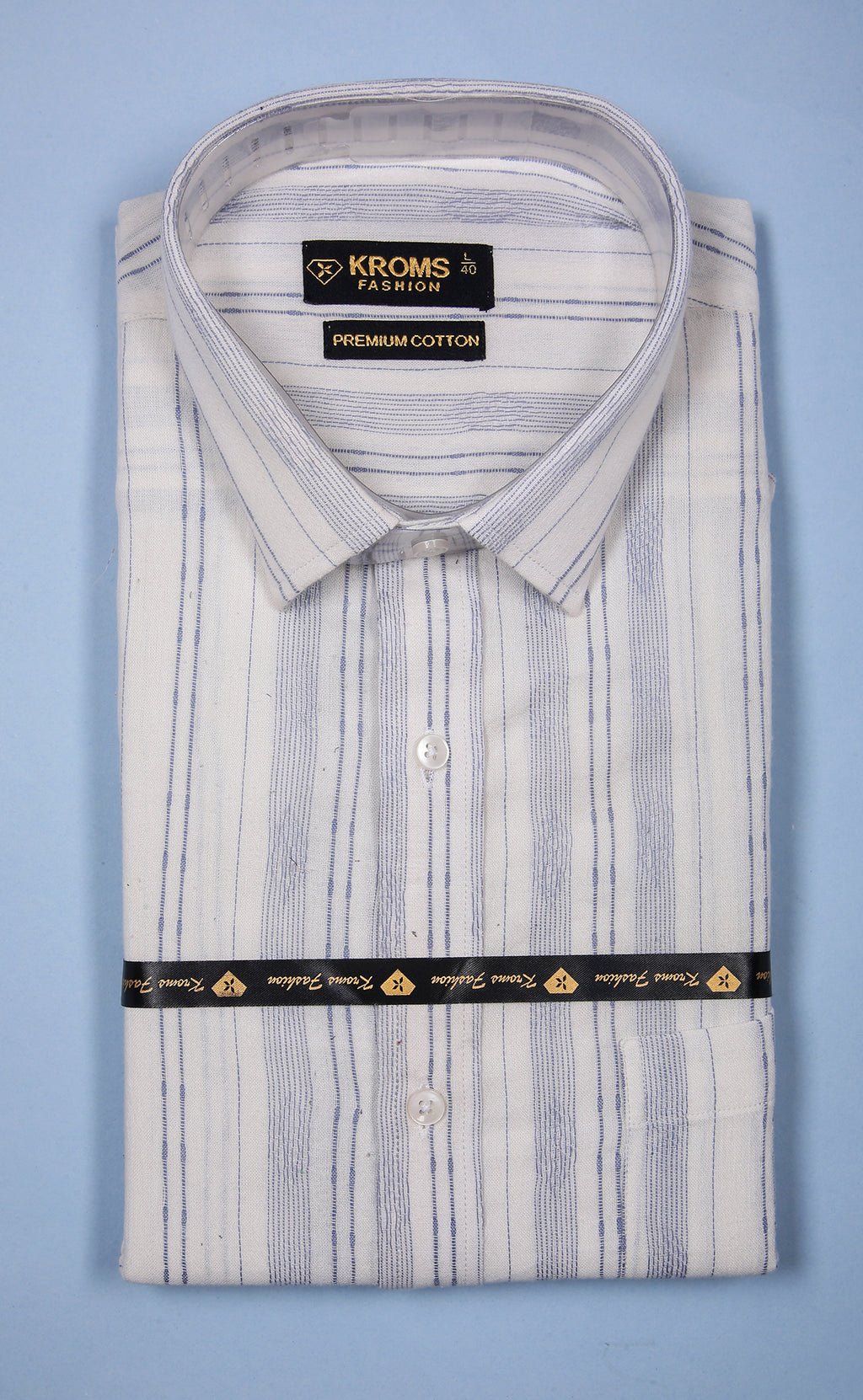 Kroms Fashion Men Shirt Wave Printed kroms fashion