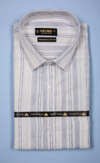 Kroms Fashion Men Shirt Wave Printed kroms fashion