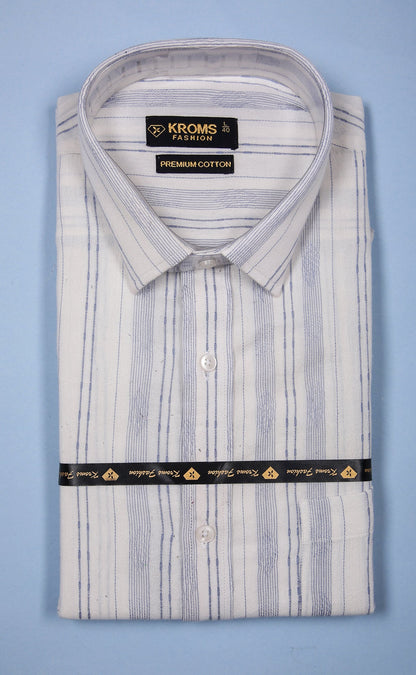 Kroms Fashion Men Shirt Wave Printed kroms fashion