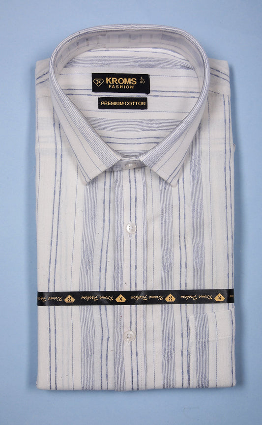 Kroms Fashion Men Shirt Wave Printed kroms fashion