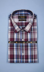 Kroms fashion men shirt Multicolor Checked kroms fashion