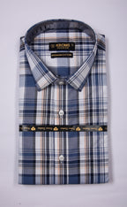 Kroms Fashion Men Shirt Checked kroms fashion