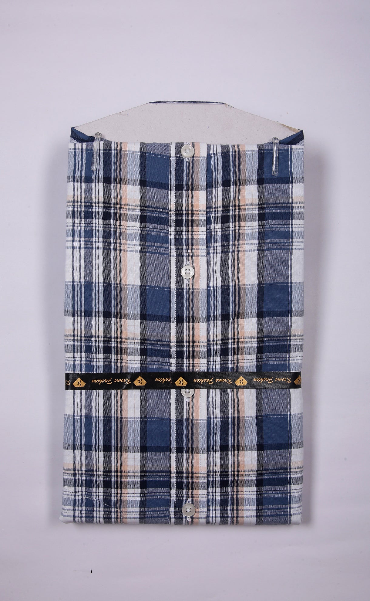 Kroms Fashion Men Shirt Checked kroms fashion