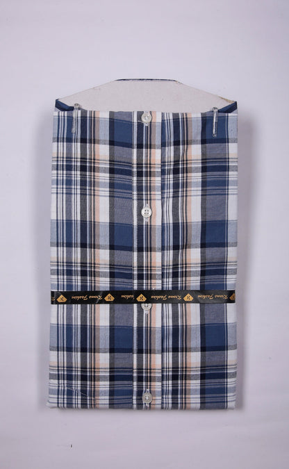 Kroms Fashion Men Shirt Checked kroms fashion