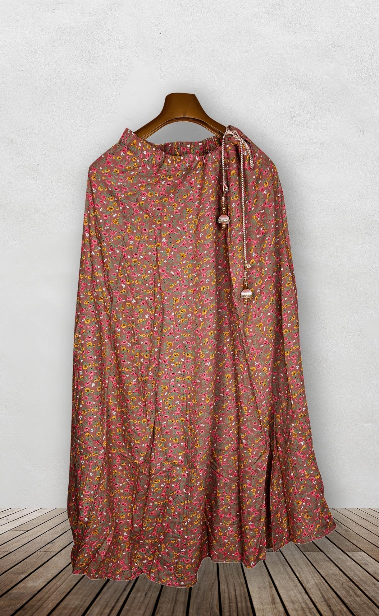 Women trendy rayon silk skirt for women kromsFashion