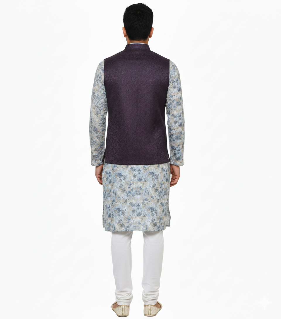 Men Nehru Jacket Falsai Color kroms fashion