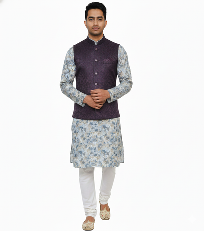 Men Nehru Jacket Falsai Color kroms fashion