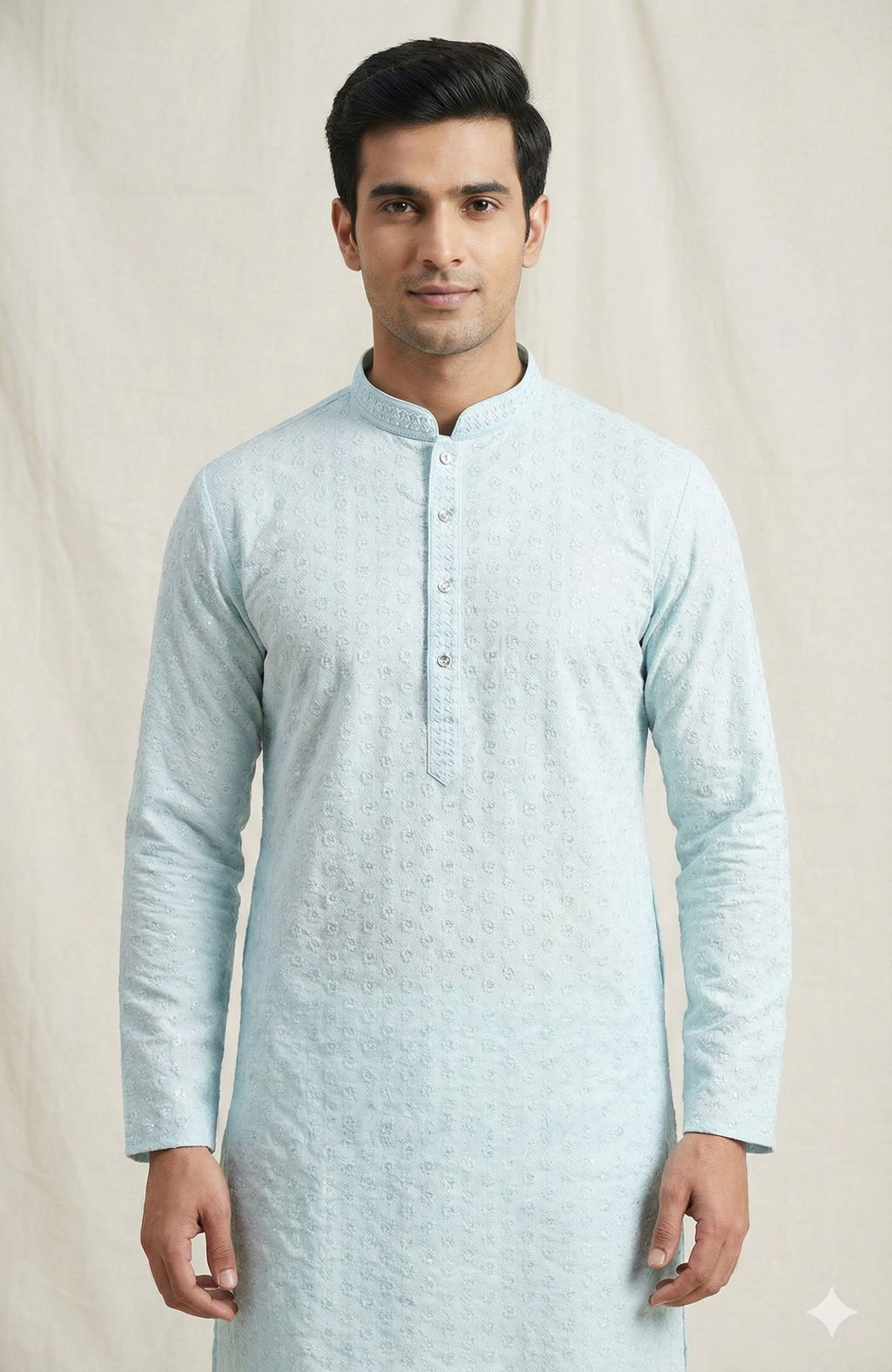 Kroms Fashion Men Sequin Kurta Ice Cool Color kromsFashion