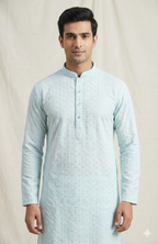 Kroms Fashion Men Sequin Kurta Ice Cool Color kromsFashion