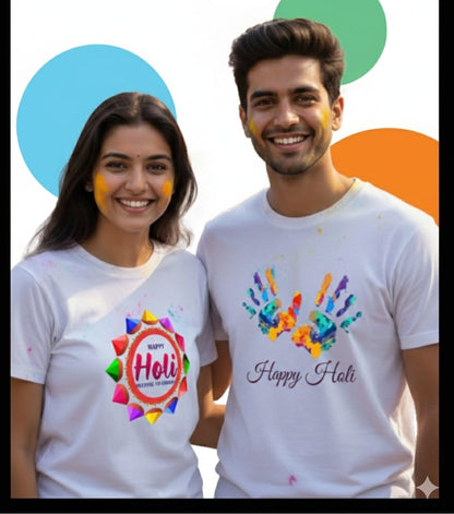 HOLI T SHIRTS FOR BOTH MEN AND WOMEN