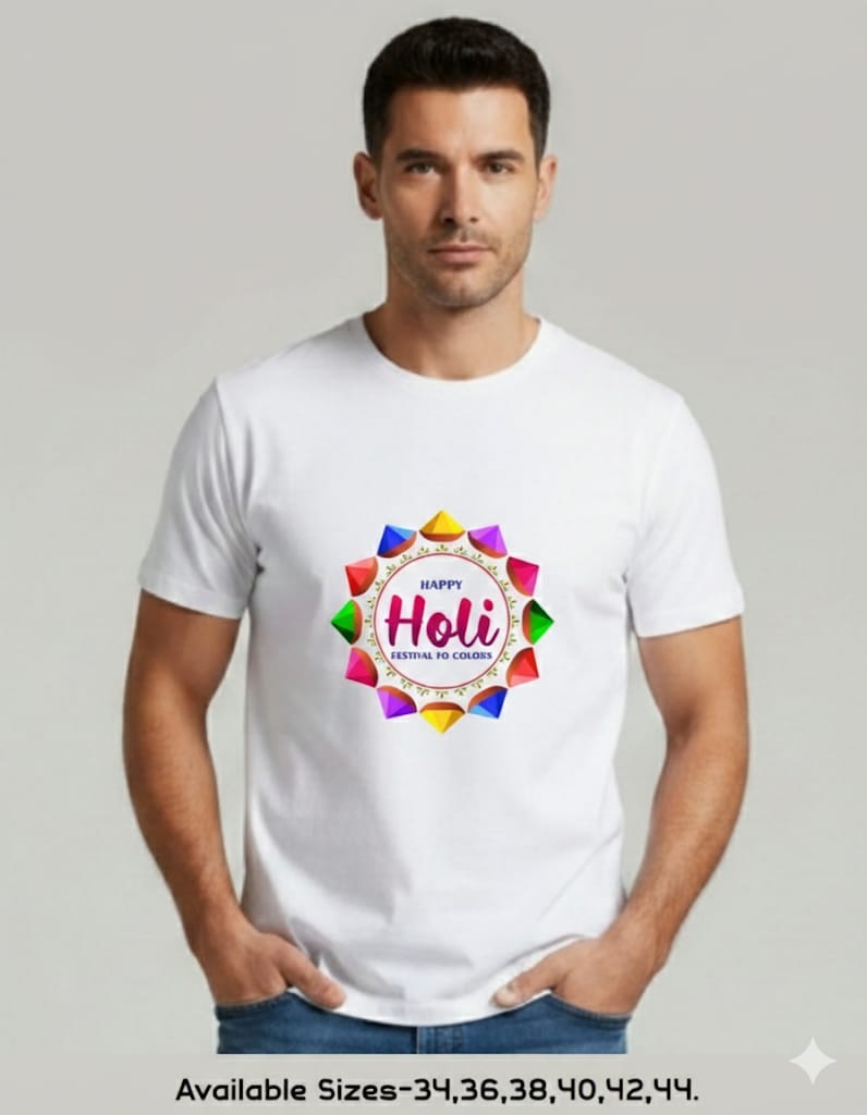 HOLI T SHIRTS FOR BOTH MEN AND WOMEN