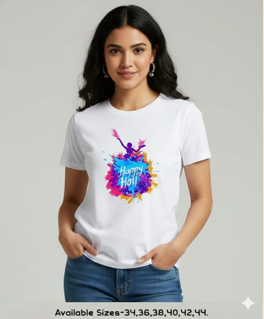 HOLI T SHIRTS FOR BOTH MEN AND WOMEN