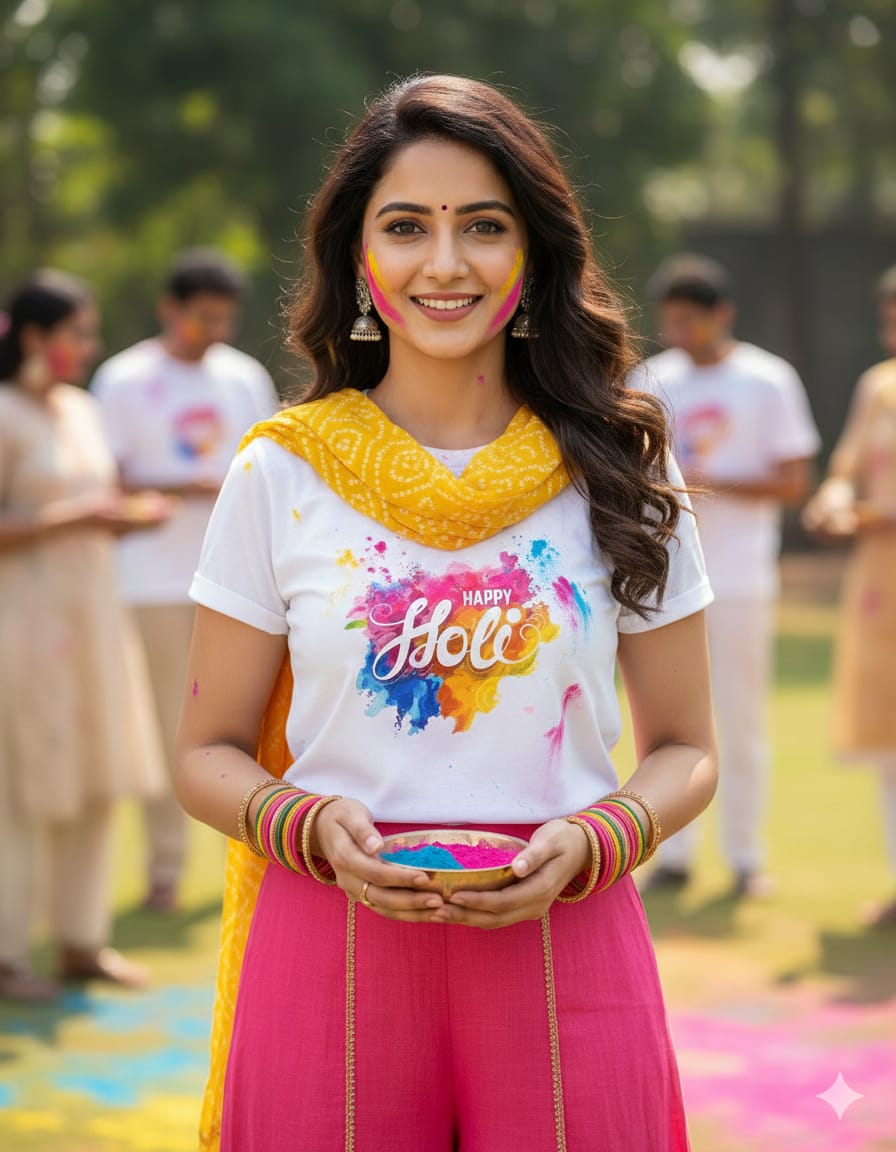 HOLI T SHIRTS FOR BOTH MEN AND WOMEN